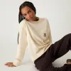 Kith Women Oversized Sonoma Crest Long Sleeve - Muslin sold by Kith