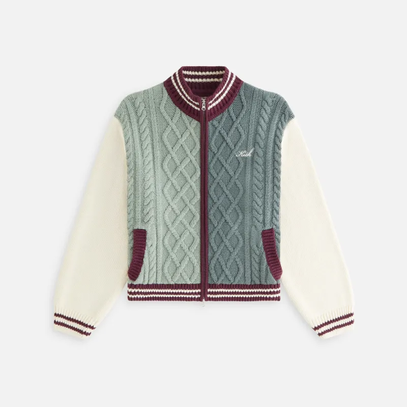Kith Women Wyler Blocked Full Zip Sweater - Virtue sold by Kith