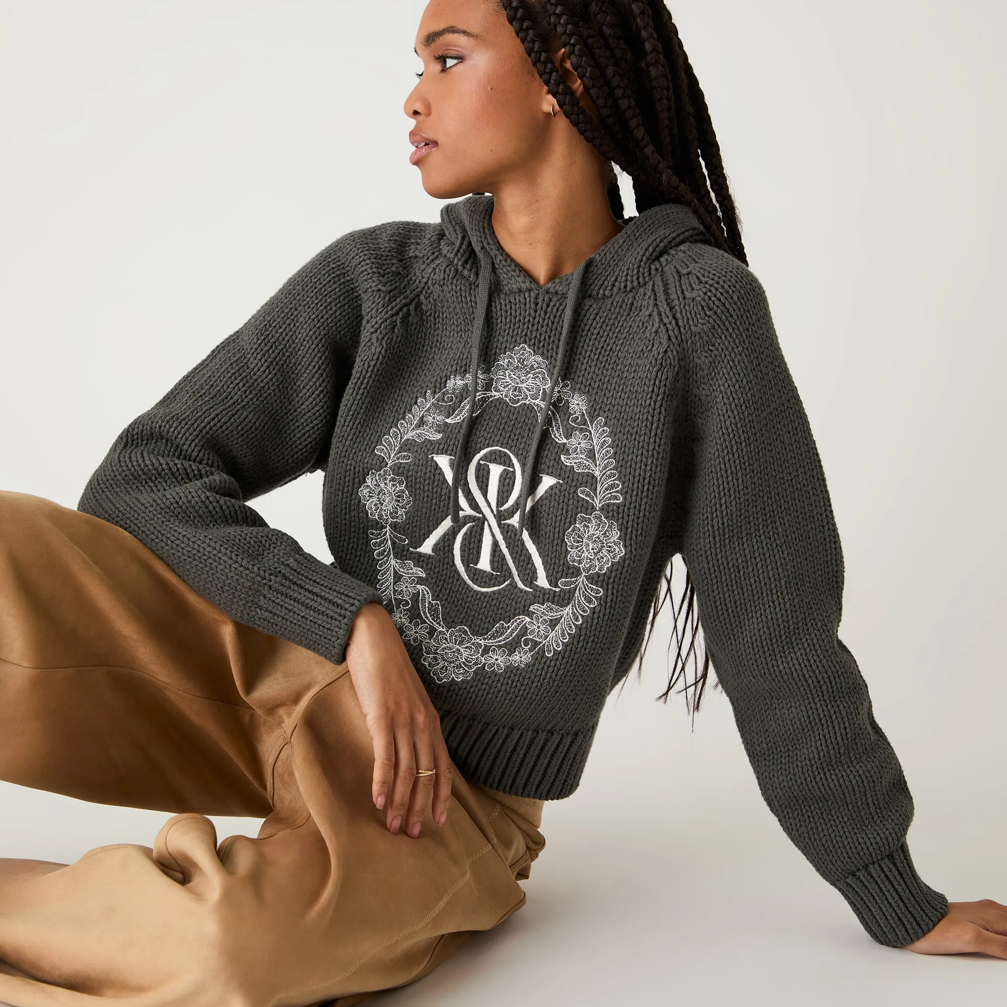 Kith Women Celyse Crest Sweater Hoodie - Machine sold by Kith product image thumbnail 2
