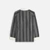 Kith Women Ridley Polo Monogram Long Sleeve Jersey - Black sold by Kith