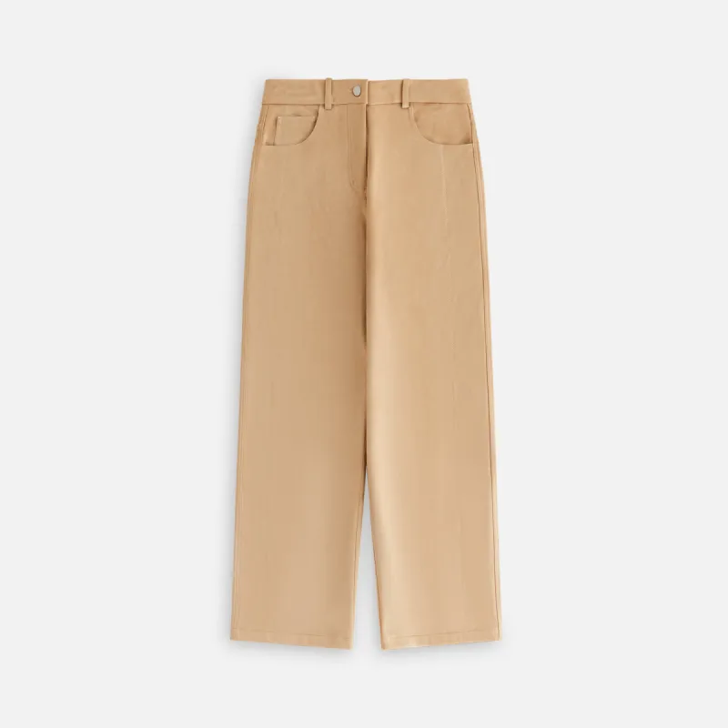 Kith Women Miren Microsuede Five Pocket Pant - Birch sold by Kith