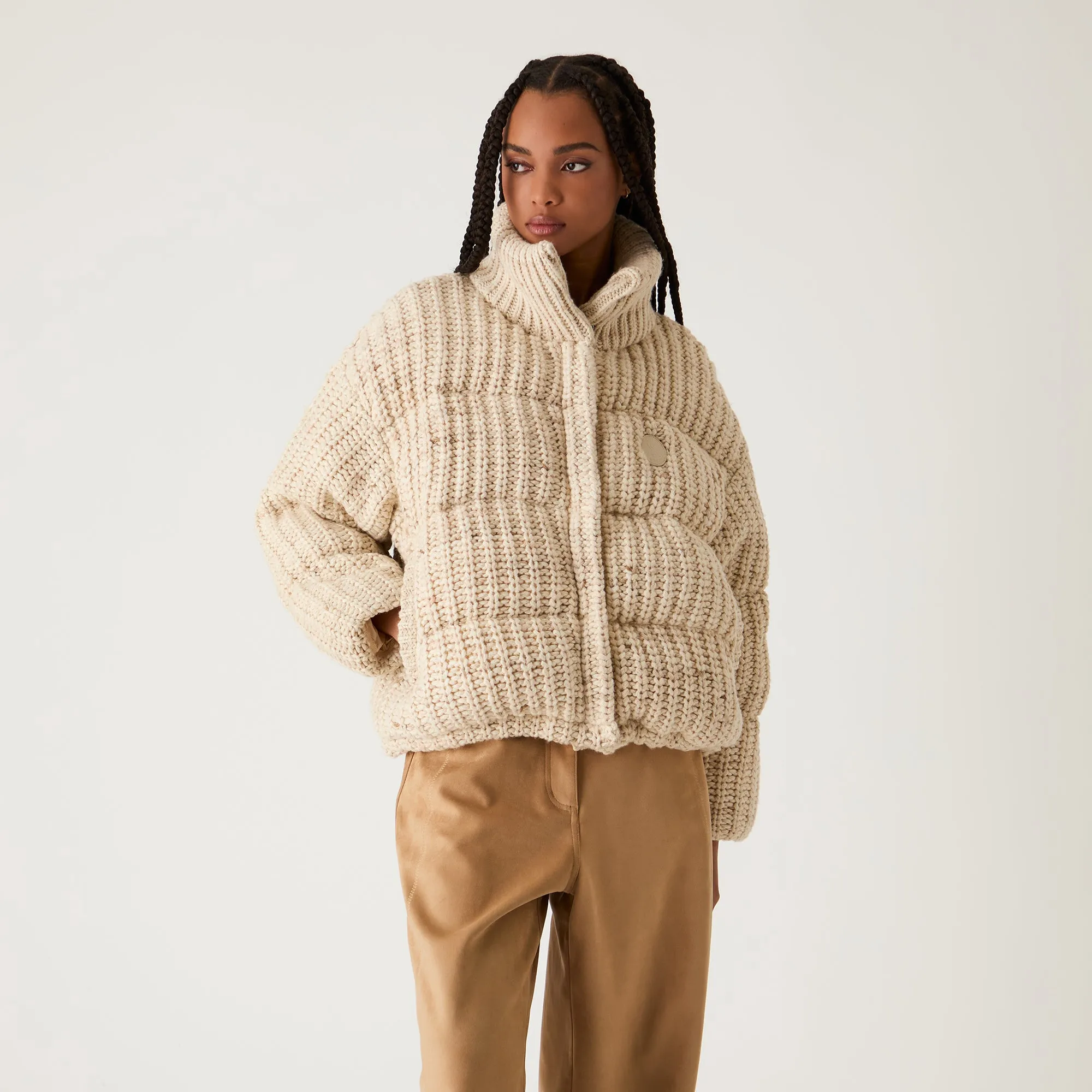 Kith Women Wynne Sweater Puffer - Muslin sold by Kith product image thumbnail 2