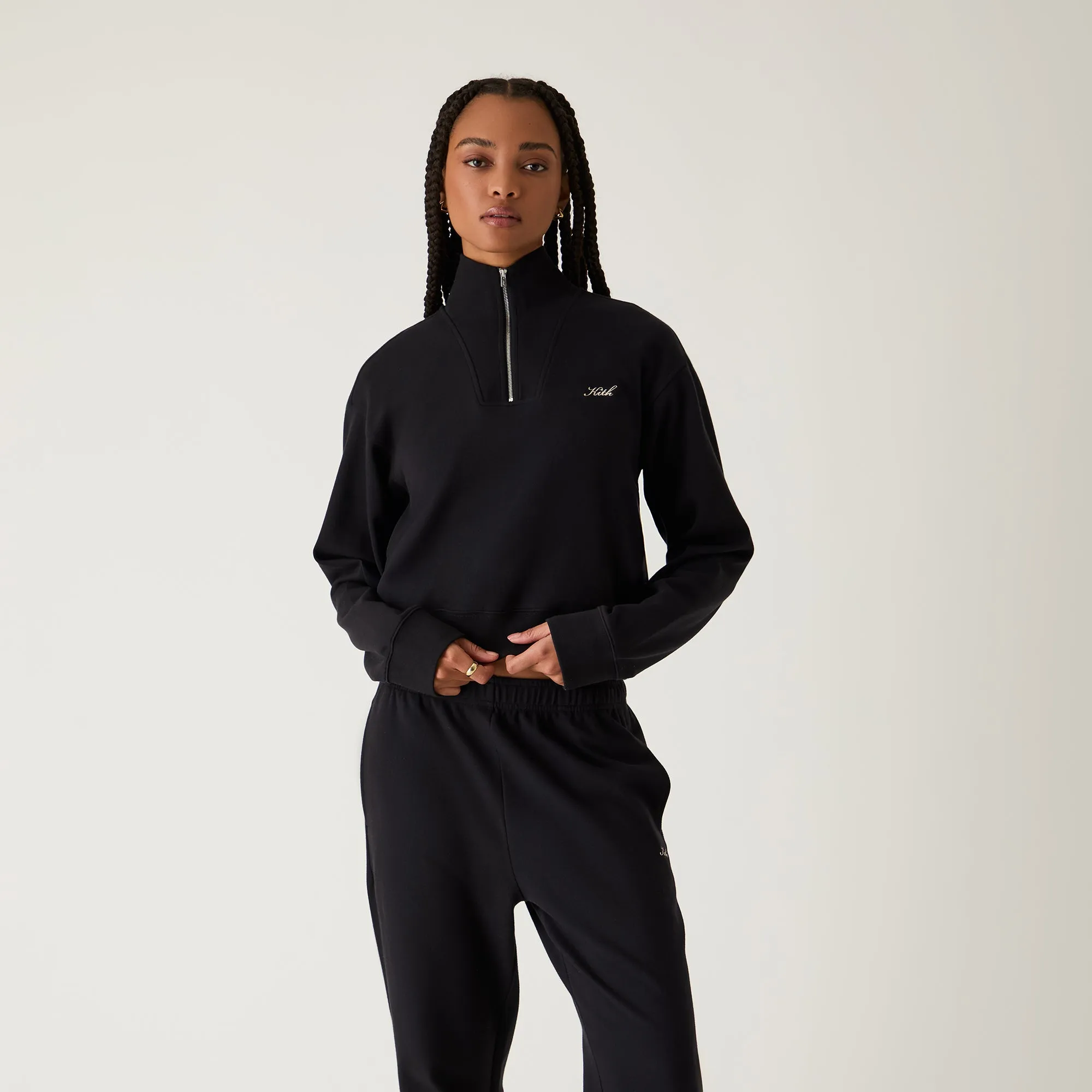 Kith Women Ryder Quarter Zip - Black sold by Kith product image thumbnail 2