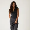 Kith Women Kyani Fur Collar Vest - Void sold by Kith