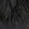 Kith Women Kyani Fur Collar Vest - Void sold by Kith