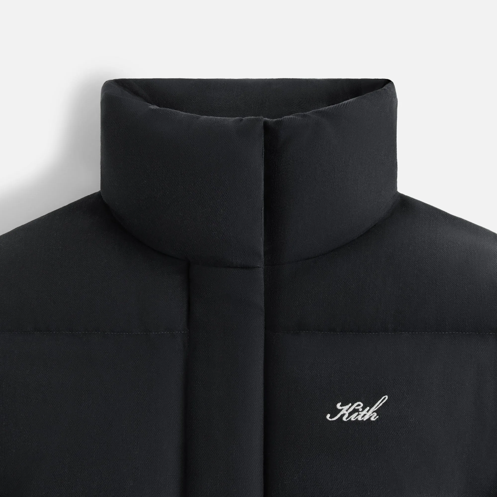 Kith Women Shae Cropped Denim Puffer - Washed Black sold by Kith product image thumbnail 5