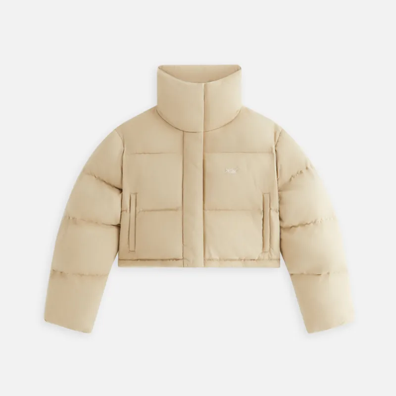 Kith Women Shae Cropped Denim Puffer - Birch sold by Kith