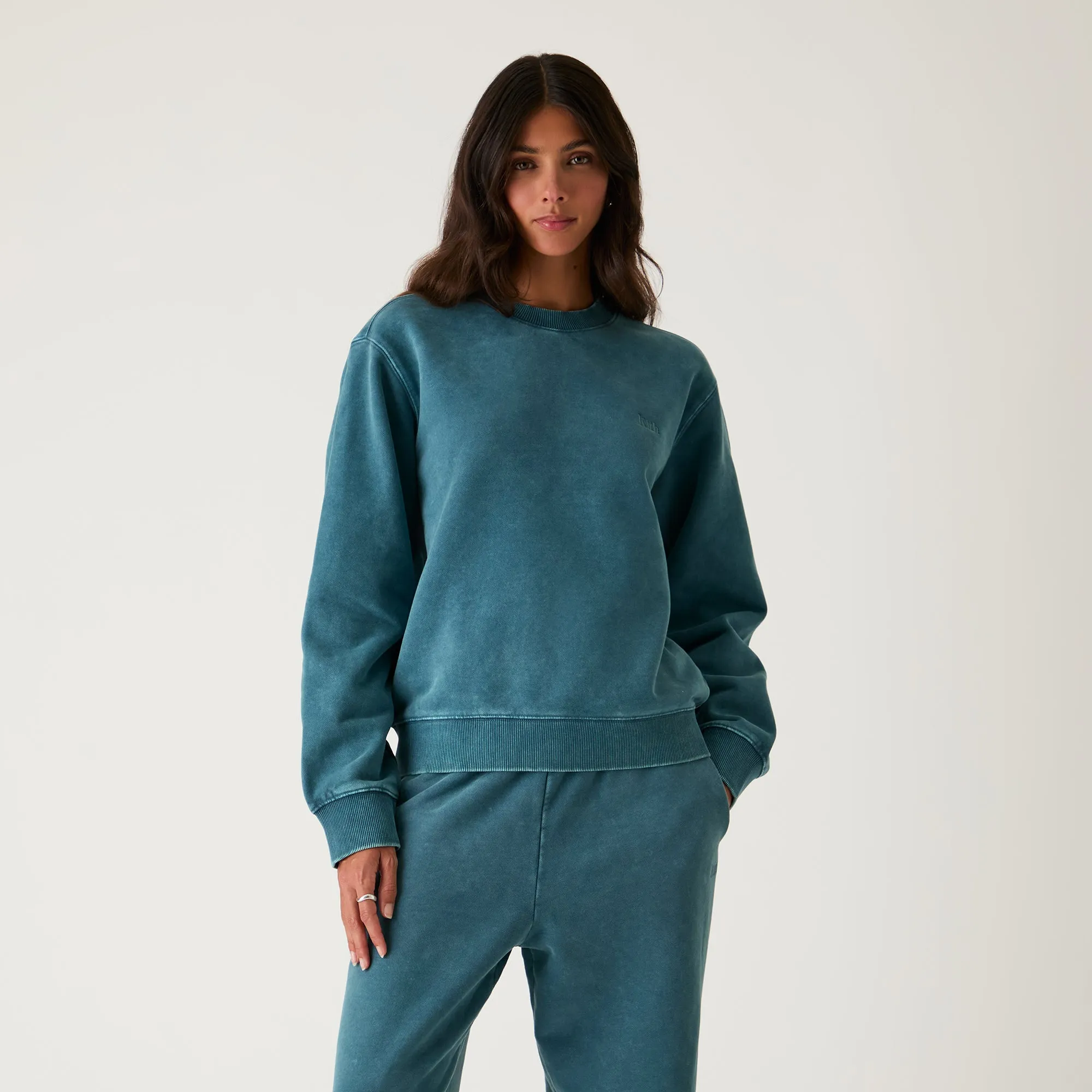 Kith Women Ashwin Sueded Crewneck - Anchor sold by Kith product image thumbnail 2