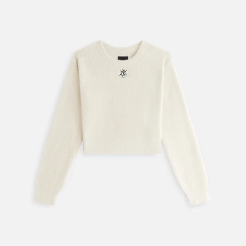 Kith Women Mica Mohair Crest Sweater - Stratus sold by Kith