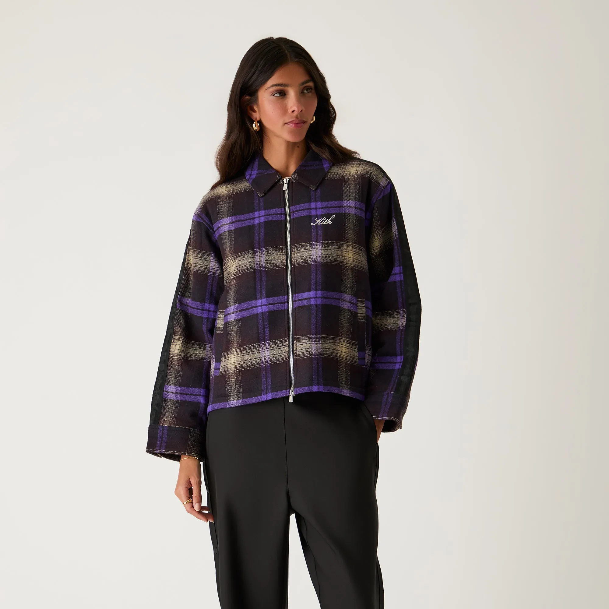 Kith Women Corwin Flannel Coach Zip - Incognito sold by Kith product image thumbnail 2
