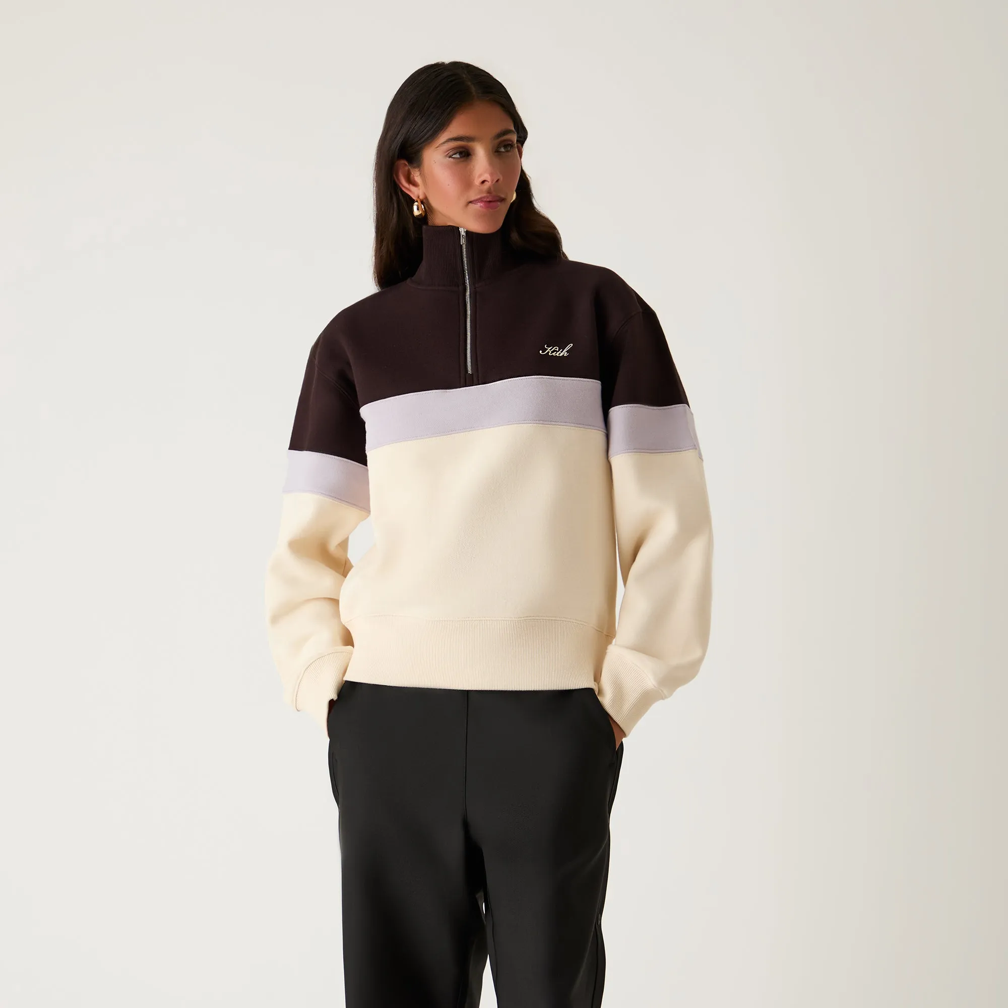 Kith Women Hunter Panelled Quarter Zip - Incognito sold by Kith product image thumbnail 2