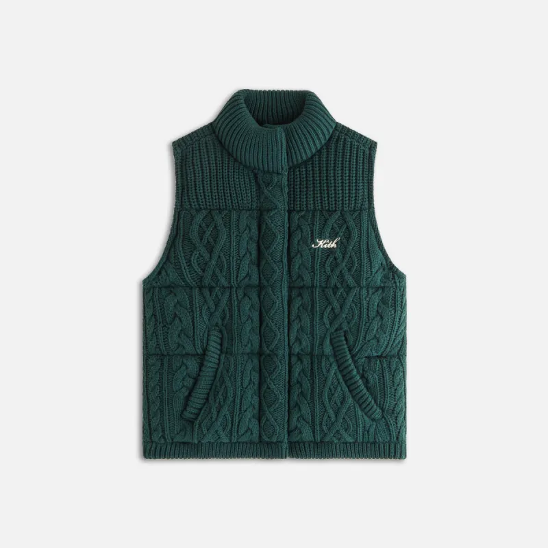 Kith Women Parker Cable Knit Vest - Stadium sold by Kith