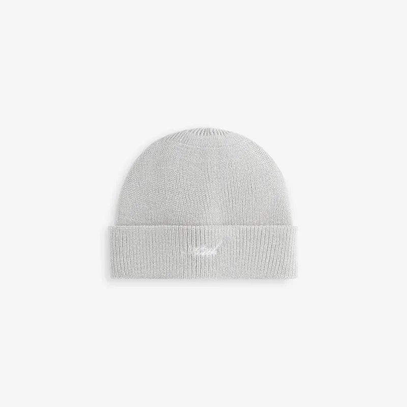 Kith Women Script Classic Beanie - Light Heather Grey sold by Kith