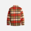 South2 West8 Western Shirt Wool Brushed Plaid Twill - Brick sold by Kith