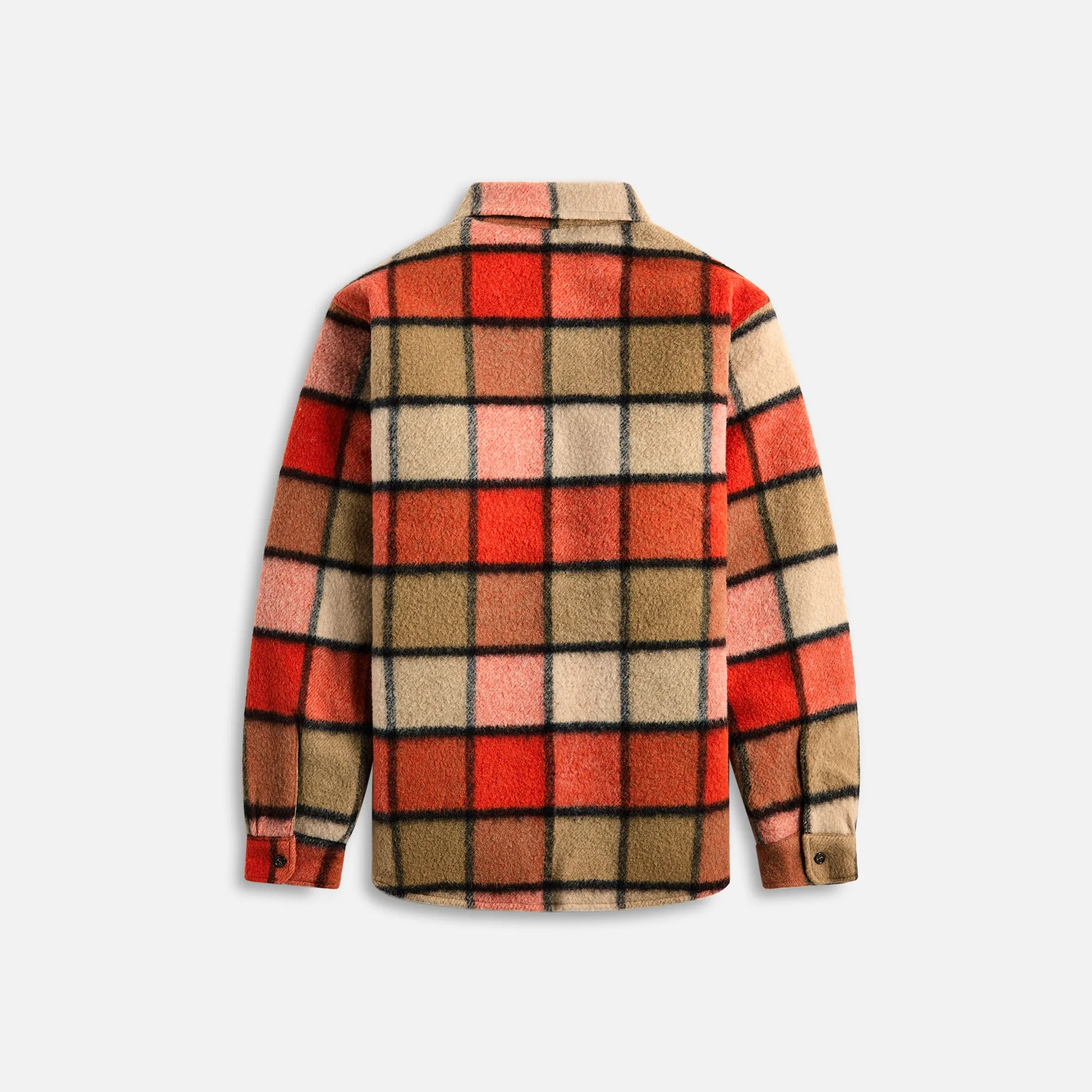 South2 West8 Western Shirt Wool Brushed Plaid Twill - Brick sold by Kith product image thumbnail 2