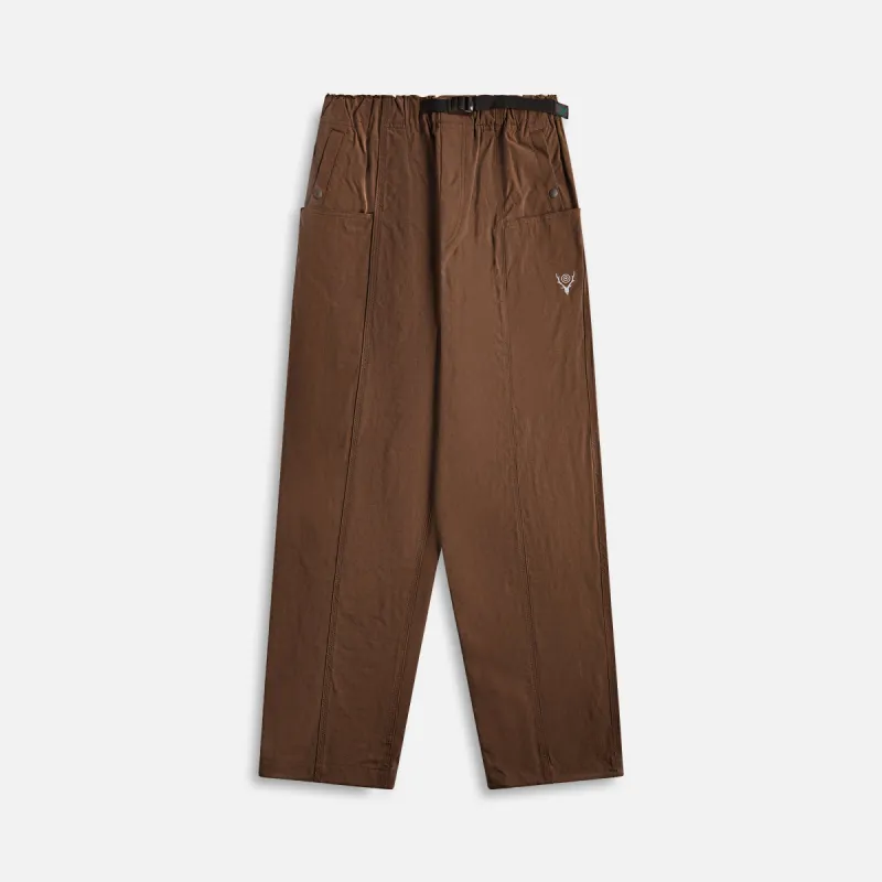 South2 West8 Belted C.S. Pant Nylon Oxford - Brown sold by Kith