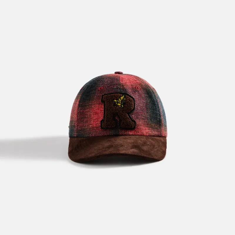 Rhude Flannel R Patch 6-Panel Cap - Multi sold by Kith