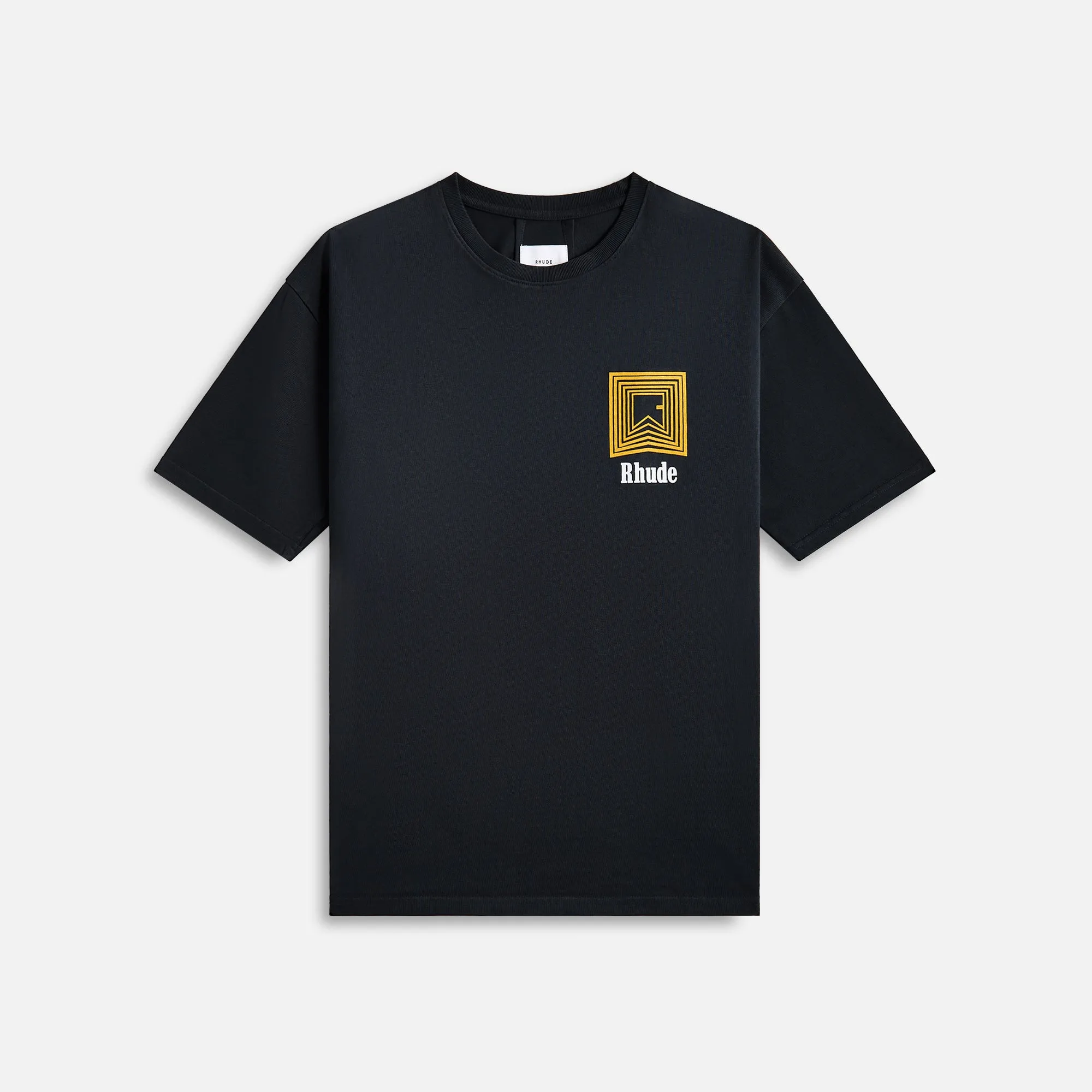 Rhude Chevron Logo Repeat Tee - Vintage Black sold by Kith