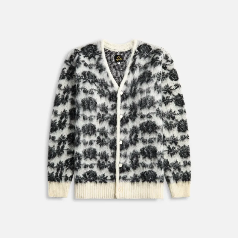 Needles Mohair Cardigan Rose - Ice White sold by Kith