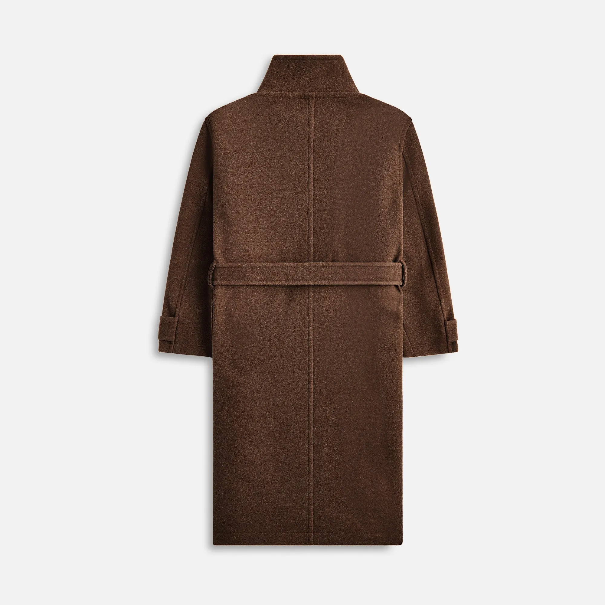 Lemaire Wrap Coat With Contrast Stitch - Brown Chine sold by Kith product image thumbnail 2