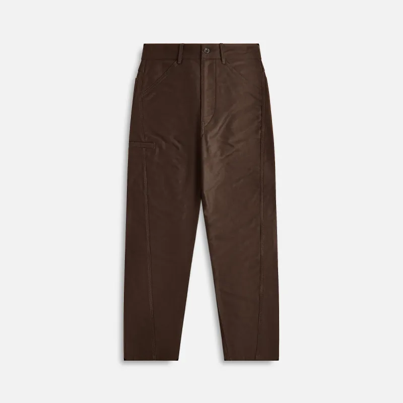 Lemaire Twisted Workwear Pants - Dark Brown sold by Kith