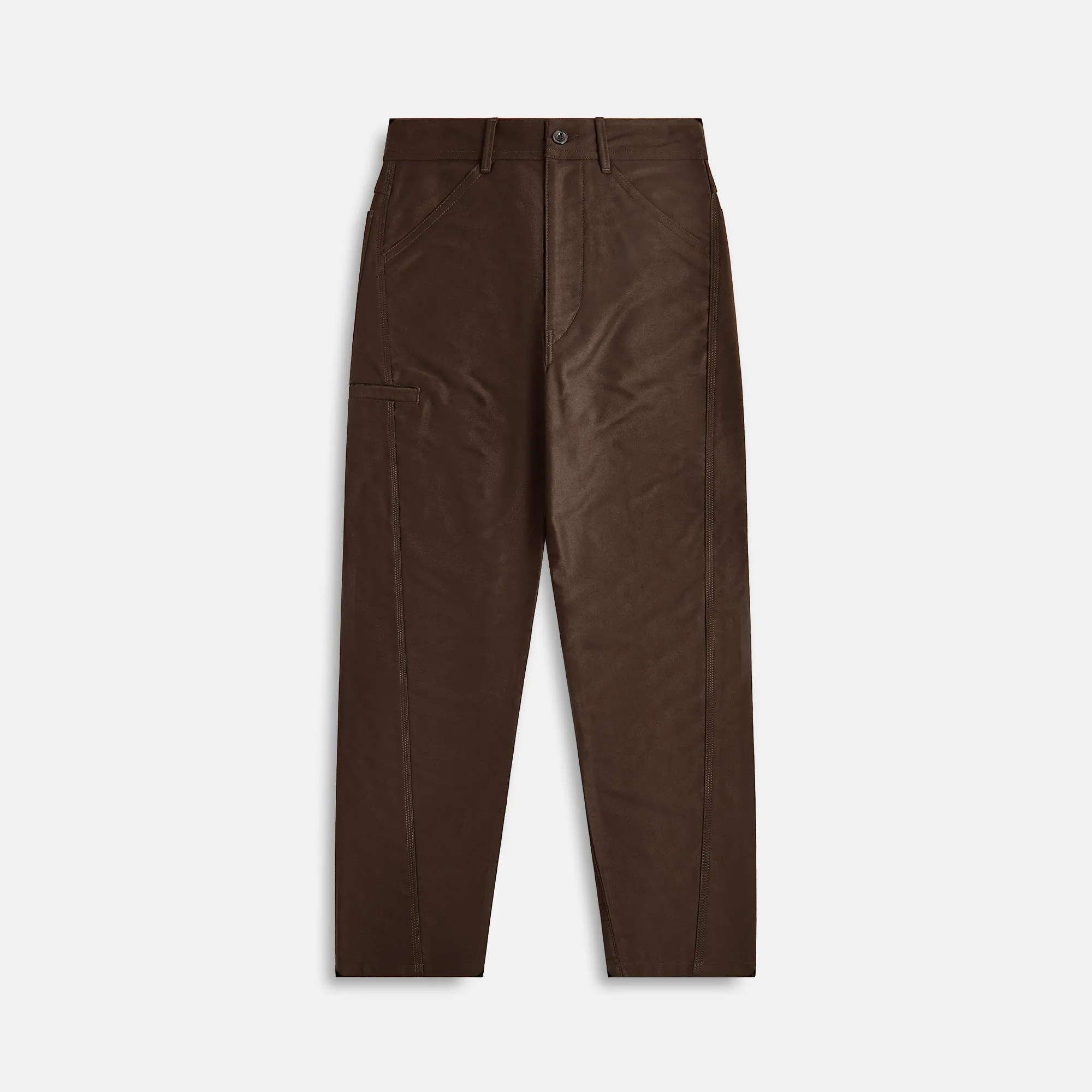 Lemaire Twisted Workwear Pants - Dark Brown sold by Kith