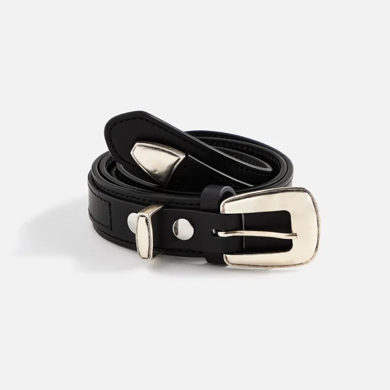 Lemaire Minimal Western Belt - Black sold by Kith