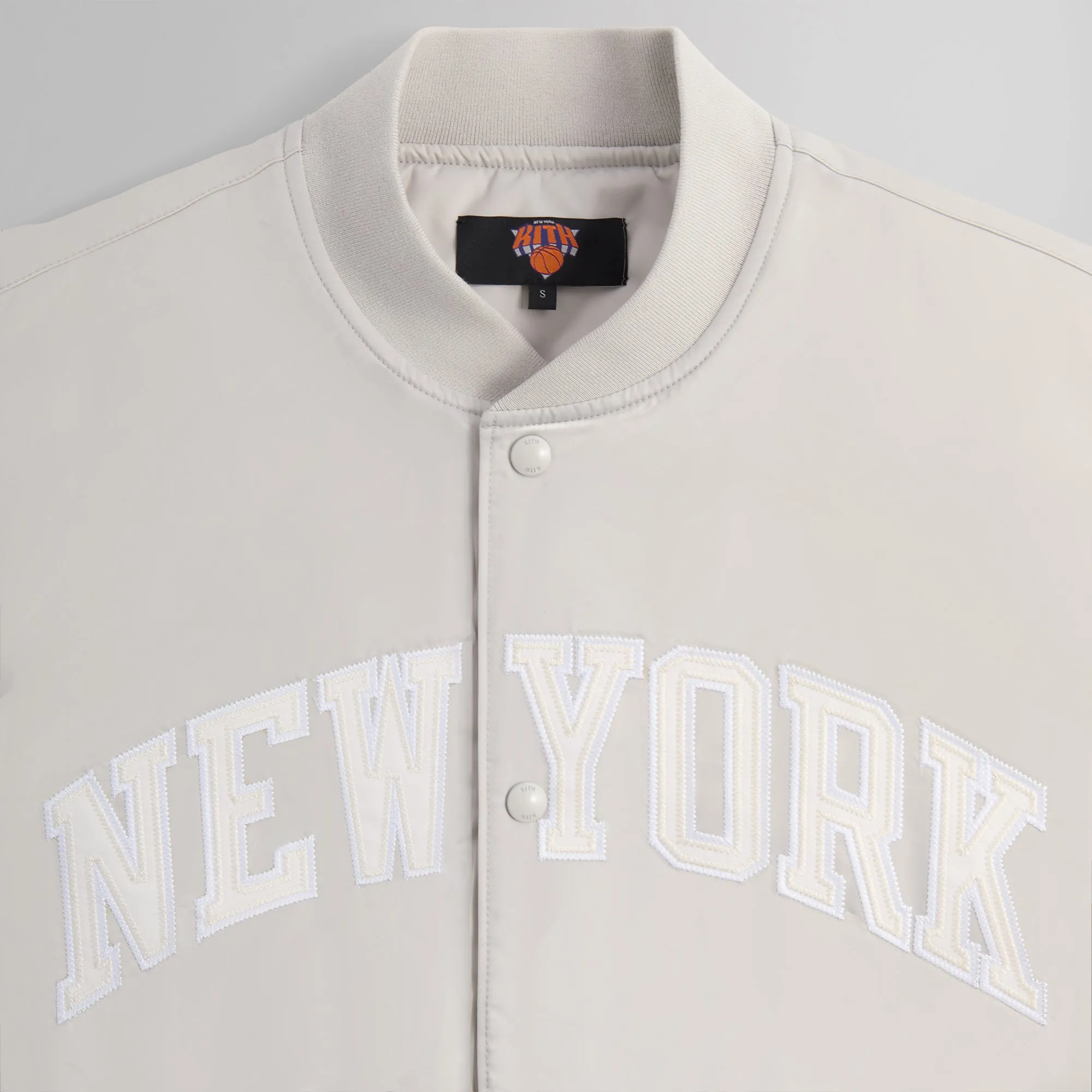 Kith for the New York Knicks Empire Satin Bomber Jacket - Wake sold by Kith product image thumbnail 4