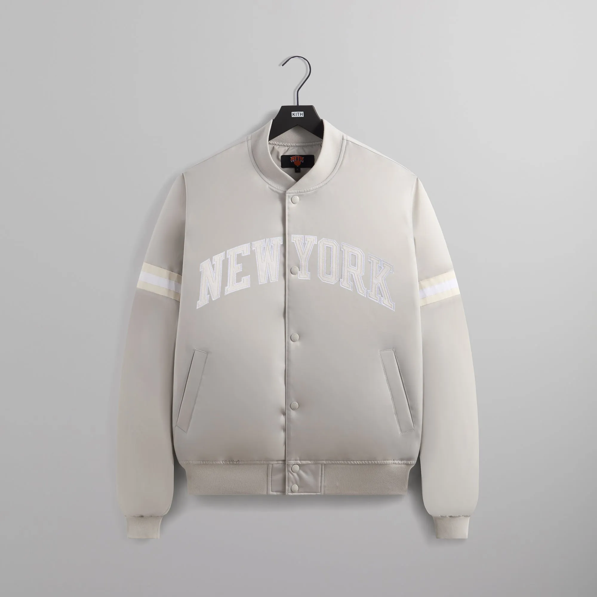 Kith for the New York Knicks Empire Satin Bomber Jacket - Wake sold by Kith