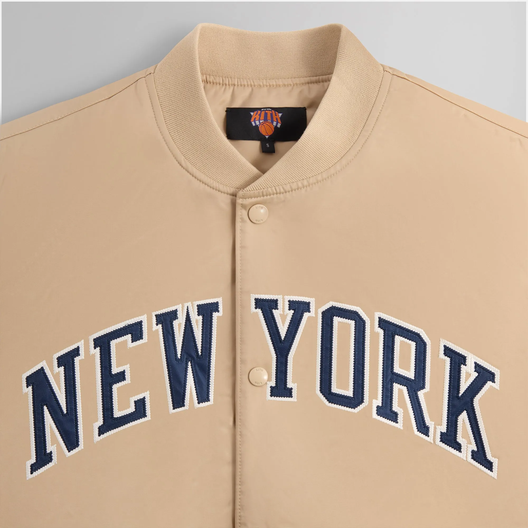 Kith for the New York Knicks Wings Satin Bomber Jacket - Stock sold by Kith product image thumbnail 4