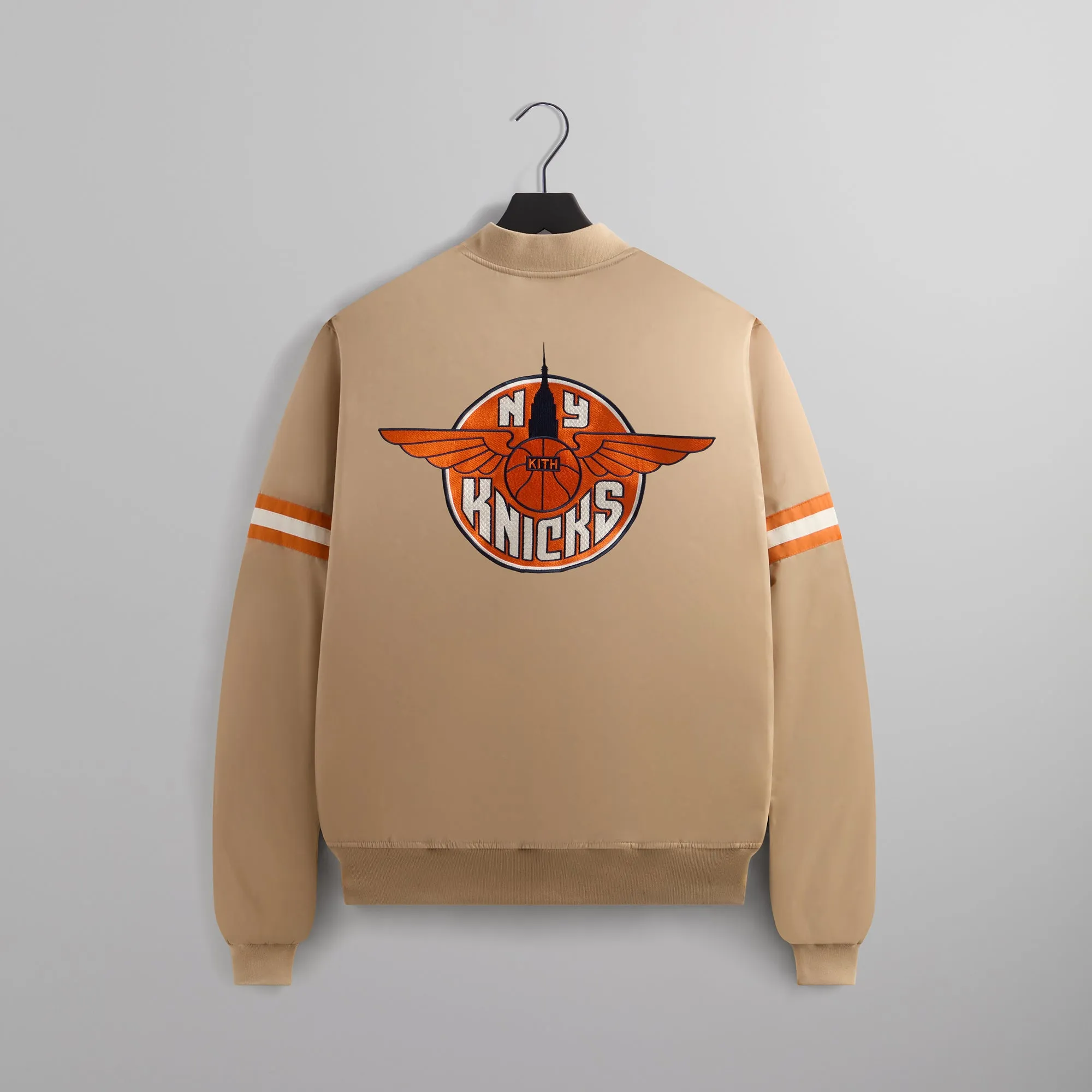 Kith for the New York Knicks Wings Satin Bomber Jacket - Stock sold by Kith product image thumbnail 3