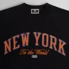 Kith for the New York Knicks Vintage Nelson Crewneck - Black sold by Kith