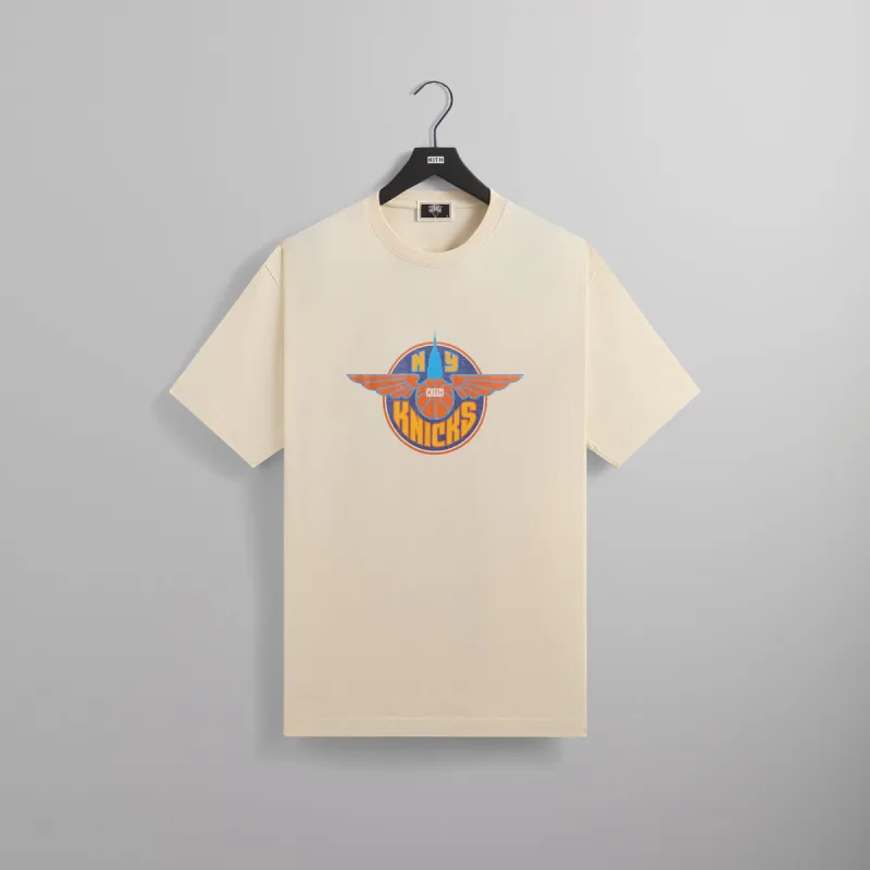 Kith for the New York Knicks Wingman Vintage Tee - Sandrift sold by Kith