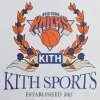Kith for the New York Knicks Laurel Vintage Nelson Crewneck - Light Heather Grey sold by Kith