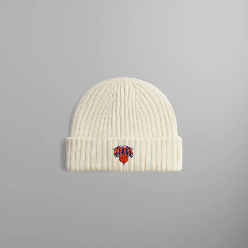 Kith for the New York Knicks Superman Logo Beanie - Sandrift sold by Kith