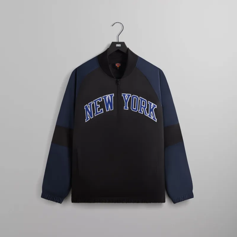 Kith for the New York Knicks Ball Nylon Quarter Zip - Black sold by Kith