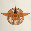 Kith for the New York Knicks Wingman Vintage Nelson Hoodie - Sandrift sold by Kith