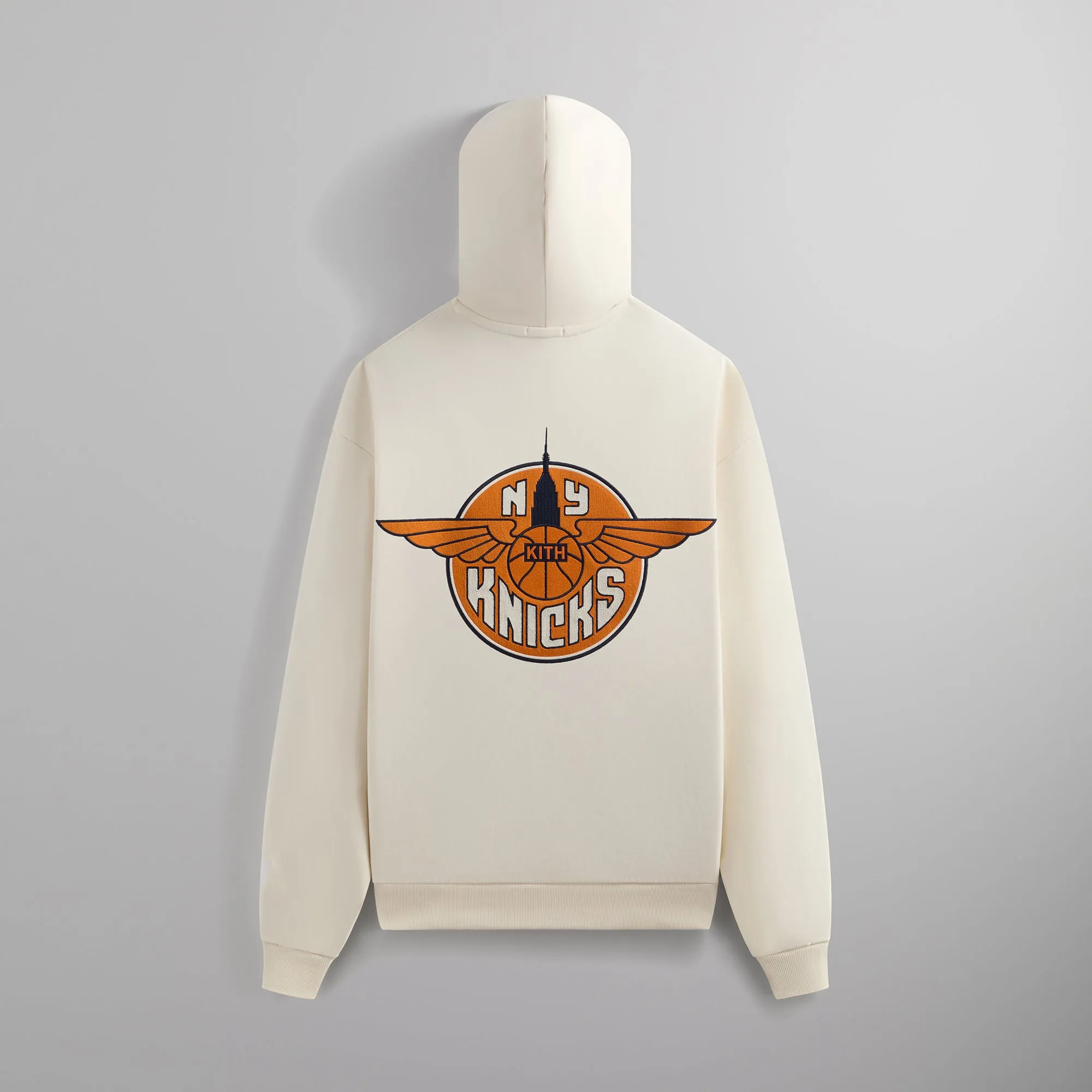 Kith for the New York Knicks Wingman Vintage Nelson Hoodie - Sandrift sold by Kith product image thumbnail 2