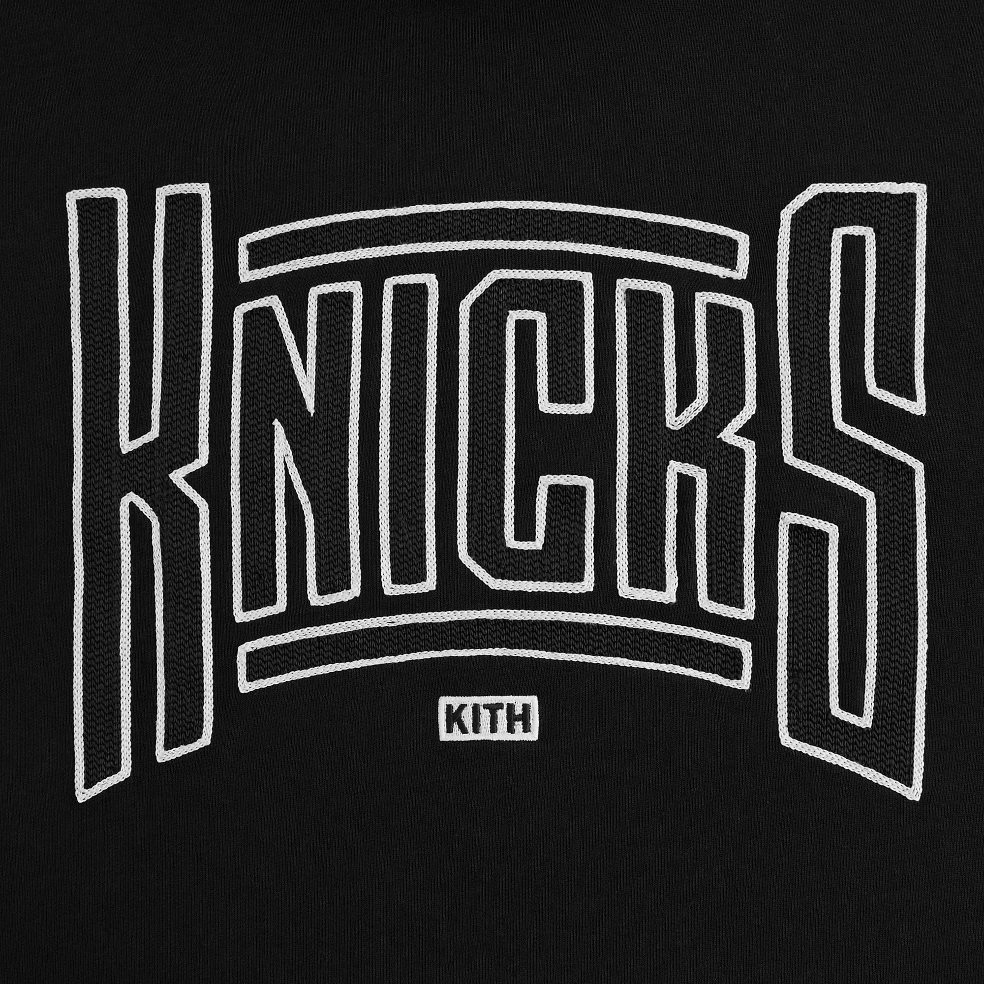 Kith for the New York Knicks Arched Vintage Nelson Hoodie - Black sold by Kith product image thumbnail 3