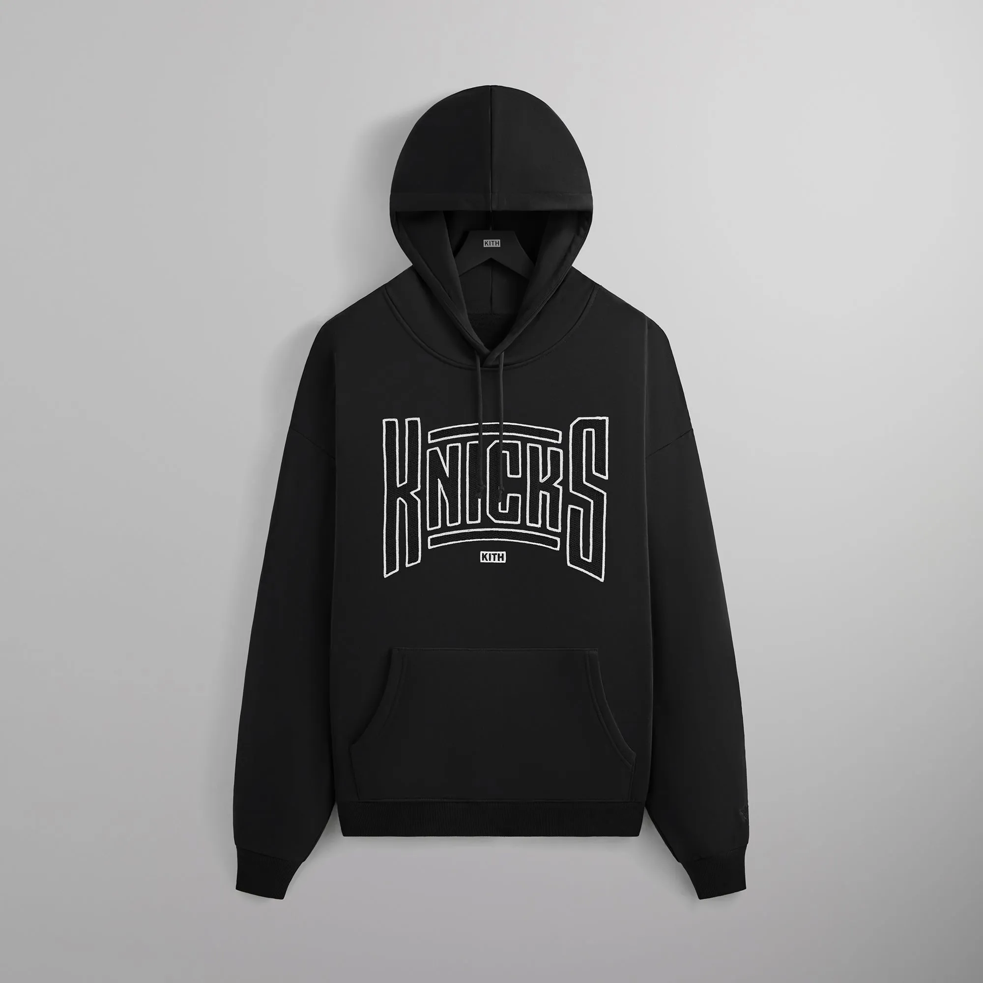 Kith for the New York Knicks Arched Vintage Nelson Hoodie - Black sold by Kith