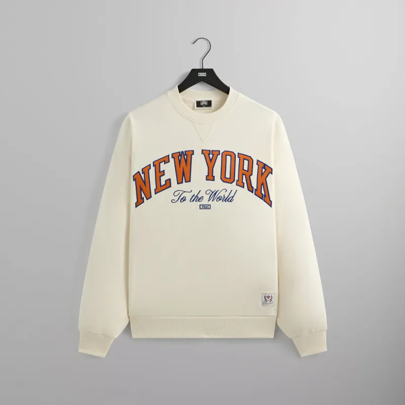Kith for the New York Knicks Vintage Nelson Crewneck - Sandrift sold by Kith