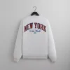 Kith for the New York Knicks Empire Vintage Nelson Crewneck - Light Heather Grey sold by Kith