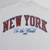 Kith for the New York Knicks Empire Vintage Nelson Crewneck - Light Heather Grey sold by Kith