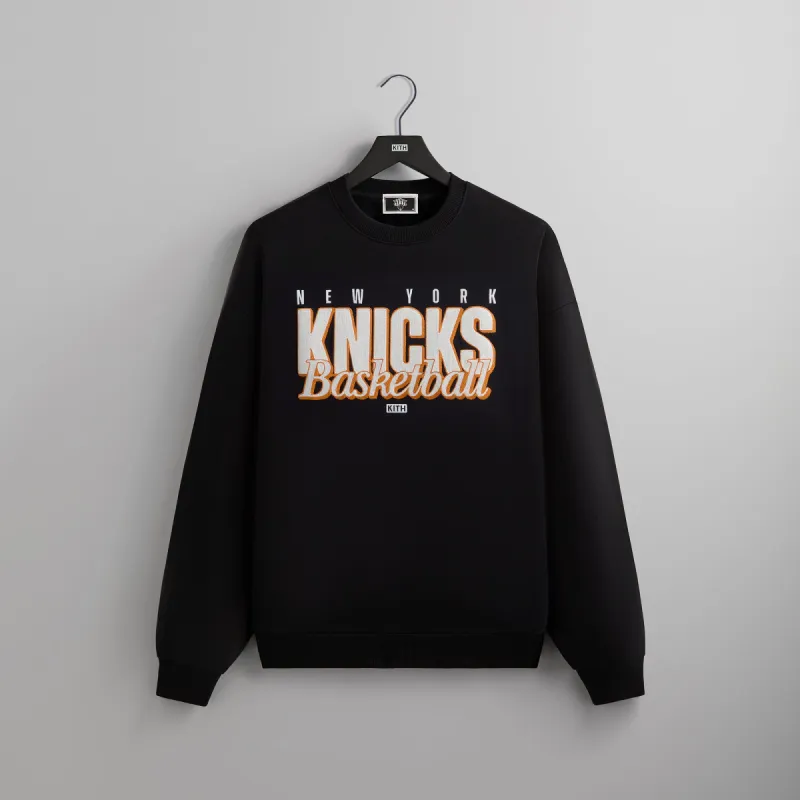 Kith for the New York Knicks Classic Vintage Nelson Crewneck - Black sold by Kith