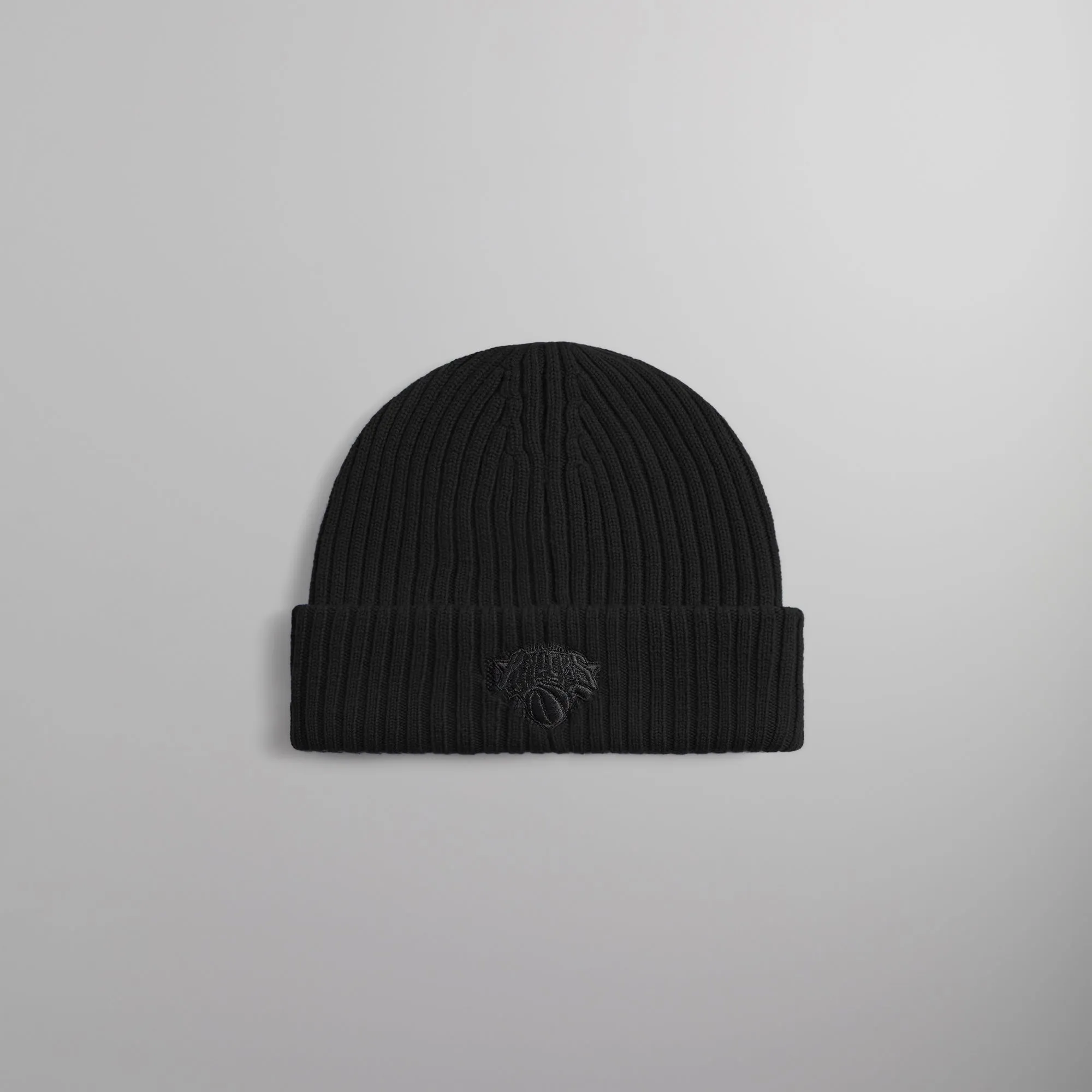 Kith for the New York Knicks Midtown Logo Beanie - Black sold by Kith product image thumbnail 2