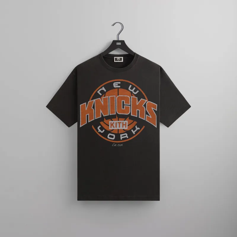 Kith for the New York Knicks Showtime Vintage Tee - Black sold by Kith