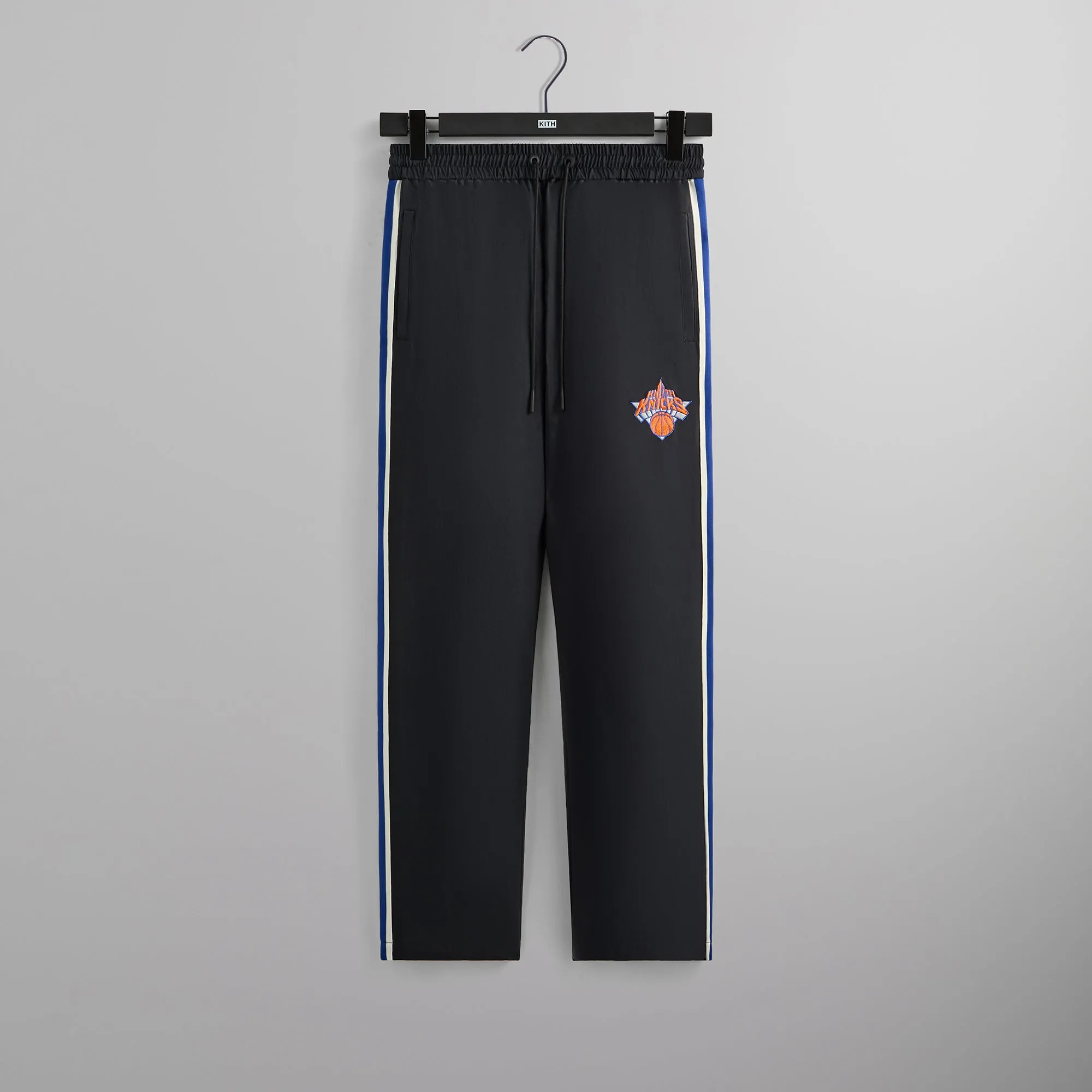 Kith for the New York Knicks Vintage Nylon Wide Leg Pant - Black sold by Kith