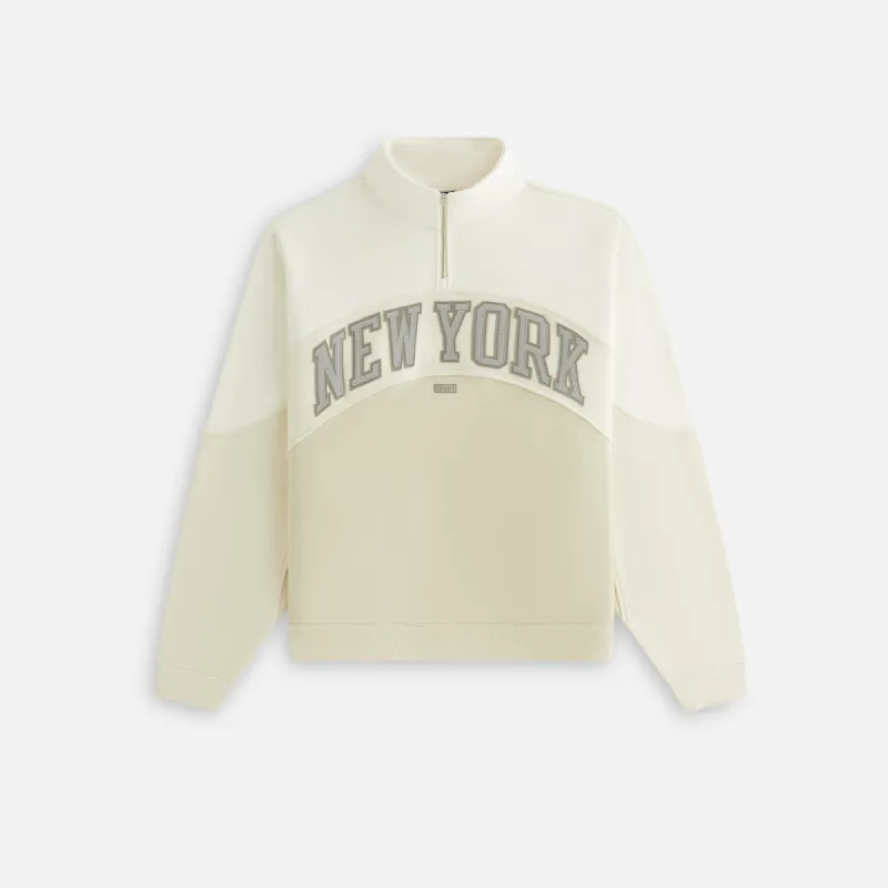 Kith Women for the New York Knicks Hunter III Panelled Quarter Zip - Sandrift sold by Kith
