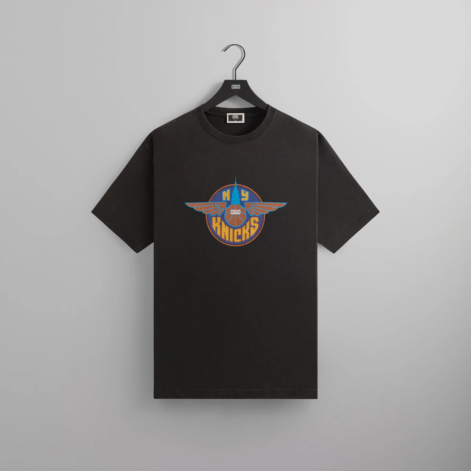 Kith for the New York Knicks Wingman Vintage Tee - Black sold by Kith
