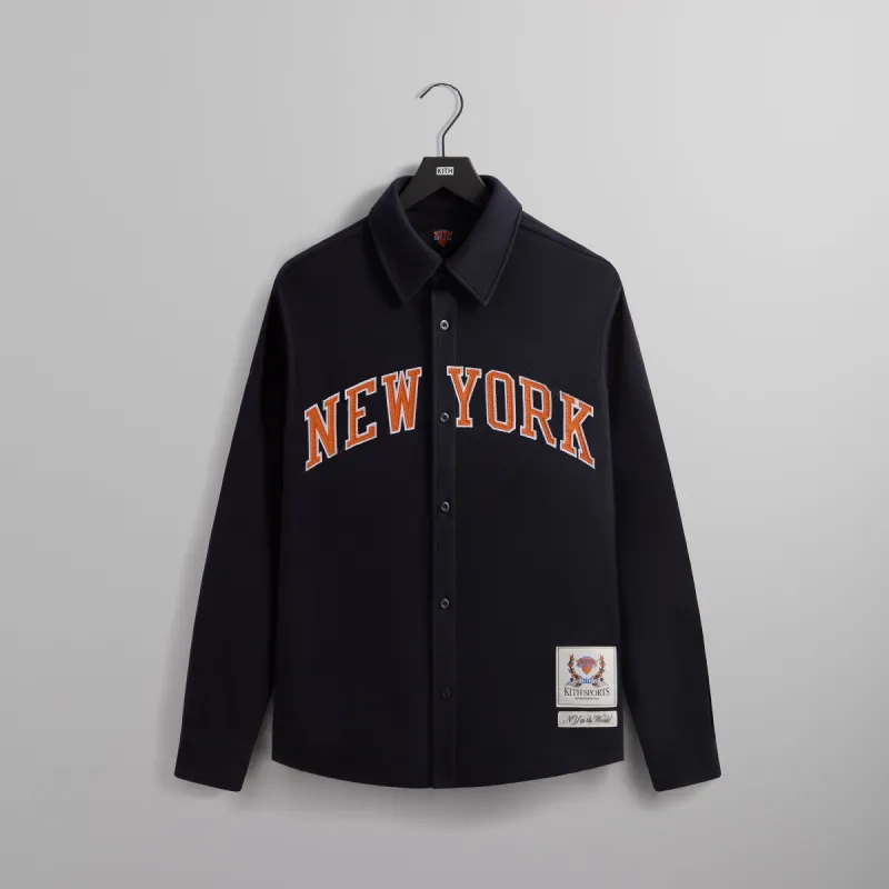 Kith for the New York Knicks Felted Jersey Apollo Shirt - Nocturnal sold by Kith